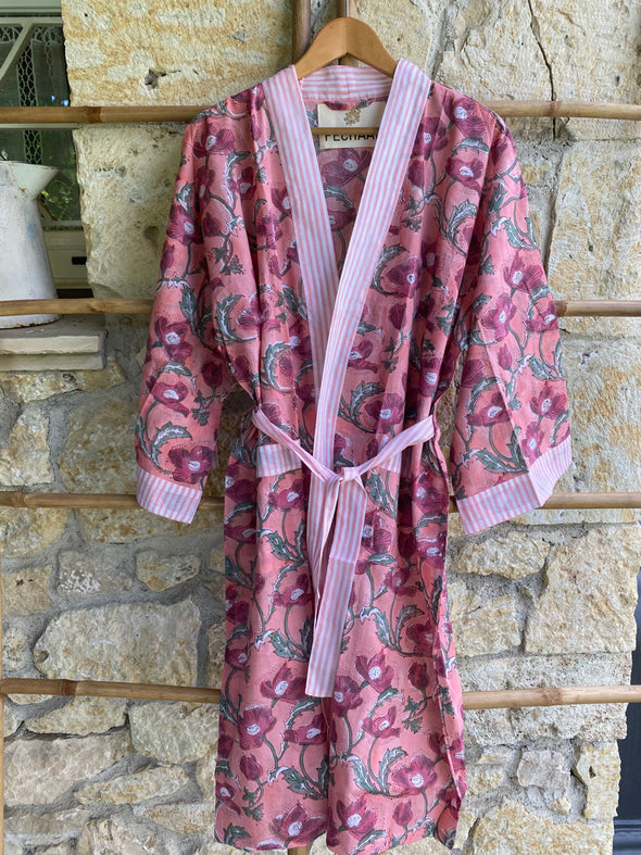 Kimono Pavot d'Orient